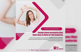 Sokağa çıkma kısıtlamasında hastaneye böyle...