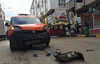 Sokağa çıkma kısıtlamasında kaza