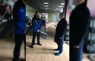 Spor tesislerine maske denetimi yapıldı