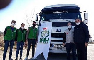 Suriye’ye 1 tır yardım malzemesi gönderdi