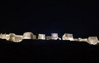 Tarihi Bayburt Kalesi Aydınlatma Projesi’nin açılışı...