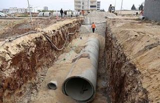 Taşkınları karşı yağmurlama hatları döşeniyor