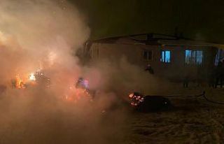 Tekman’da ot yangını