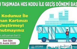 Toplu taşıma araçlarına HES kodu şartı getirildi