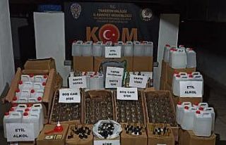 Trabzon’da sahte alkol operasyonu