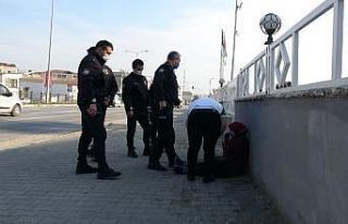 Trafiği tehlikeye düşüren kadın, polise zor anlar...