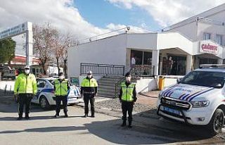 Trafikte yaya önceliği uygulaması yapıldı