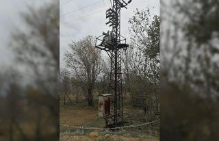 Trafo üzerinde yanmış halde bulundu