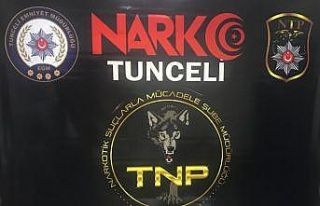 Tunceli’de uyuşturucu ile mücadele: 1 gözaltı