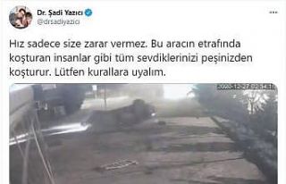 Tuzla’da otomobilin takla atarak uçtuğu anlar...
