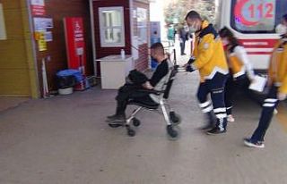 Üçüncü kattan birinci katta düştü