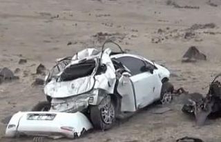 Uçuruma yuvarlanan araç hurdaya döndü: 1 yaralı