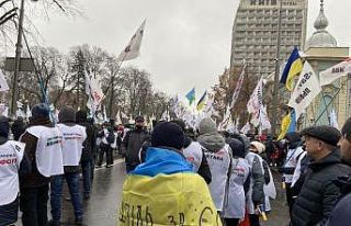 Ukrayna’da karantina protestosu