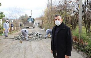 Umurlu’daki yol çalışmaları vatandaşları memnun...