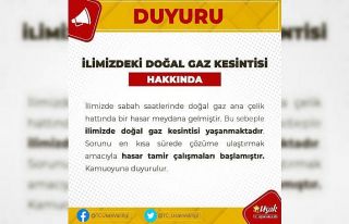 Uşak Valiliğinden doğal gaz kesintisi açıklaması