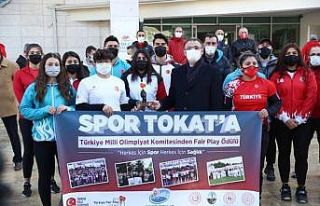 Vali Balcı’ya Türkiye fair play şeref diploması...