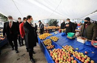 Vali Masatlı’dan pazarda, mahallede esnaf turu