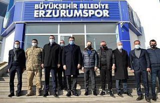 Vali Memiş BB Erzurumspor kulüp tesislerini ziyaret...