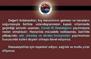 Valilik uyardı: "Yılbaşında aile, arkadaş,...