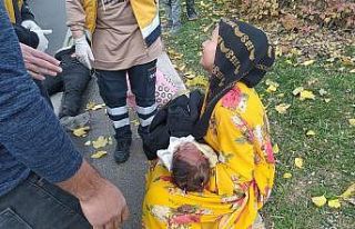 Vücudu yanan çocuk hastaneye götürülürken kaza...