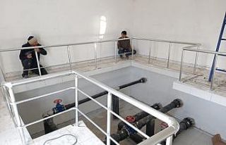 Yapımı tamamlanan su depolarına test