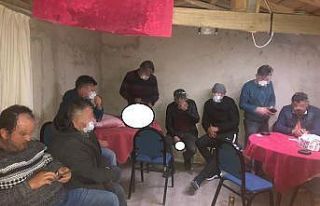 Yayla evine kumar baskınI: 9 gözaltı