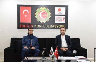 Yeniden Refah Partisi heyetinden HAK-İŞ’e ziyaret