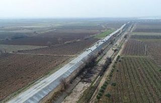 Yol Yapım Dairesinden beton hendek çalışması