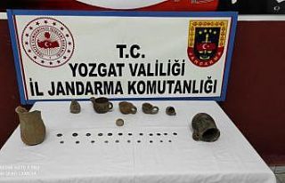 Yozgat’ta farklı dönemlere ait 30 parça tarihi...
