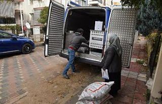 Yunusemre Belediyesi yakacak yardımlarını sürdürüyor