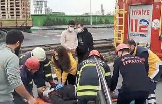 Zincirleme trafik kazasında ağır yaralanan vatandaş...