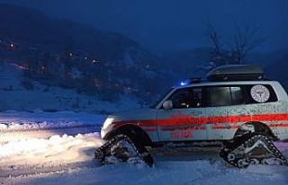 112 ekipleri doğum yapan hastanın imdadına yetişti