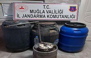 612 litre kaçak alkol ele geçirildi