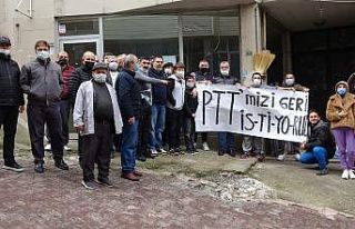 80 yıldır hizmet veren PTT binasını kapattılar,...