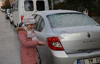 9 yıl sonra kar Didim’de kar sevinci