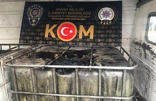 Adana’da 2 bin litre kaçak akaryakıt ele geçirildi