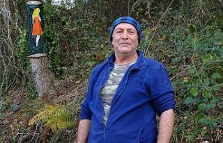 Ağaç üzerine çizdiği 3 boyutlu resimler dikkat...