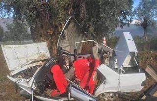 Ağaca çarpan otomobilde can pazarı: 2 ölü, 3...