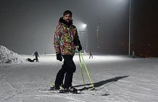 Ağrı, gece kayağı ile buluştu
