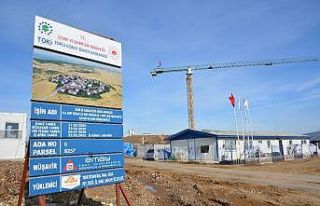 Aliağa’da 614 konutluk TOKİ projesinde çalışmalar...