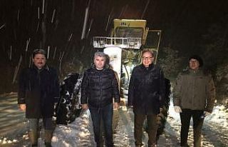 Altıeylül Belediyesinde kar nöbeti