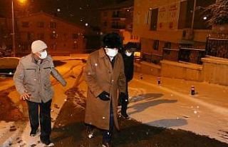 Altınok’tan sabahın ilk ışıklarına kadar kar...