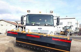 Altıntaş Belediyesi karla mücadele için hazır