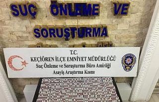 Ankara’da bin 800 adet uyuşturucu hap ele geçirildi