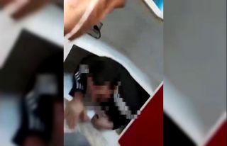 Aranan şahıs dolaptaki gizli bölmede yakalandı