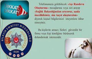 Aşı dolandırıcılığına dikkat