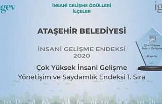 Ataşehir Belediyesine çok yüksek insani gelişme...