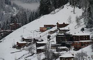 Ayder Yaylası beyaza büründü
