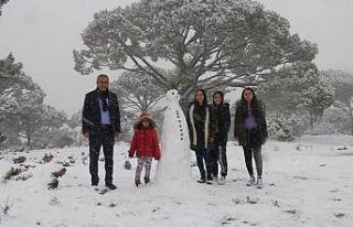 Aydın’da kar sevinci