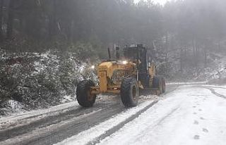 Aydın’da karla mücadele çalışmalarına başlandı